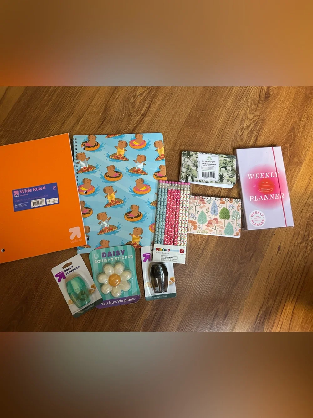 Colorful Stationery Bundle - Notebooks, Pencils, Stickers